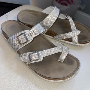 sparkle steve madden sandals
